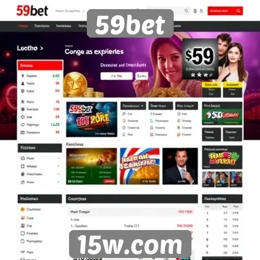Interface e usabilidade do site 59bet